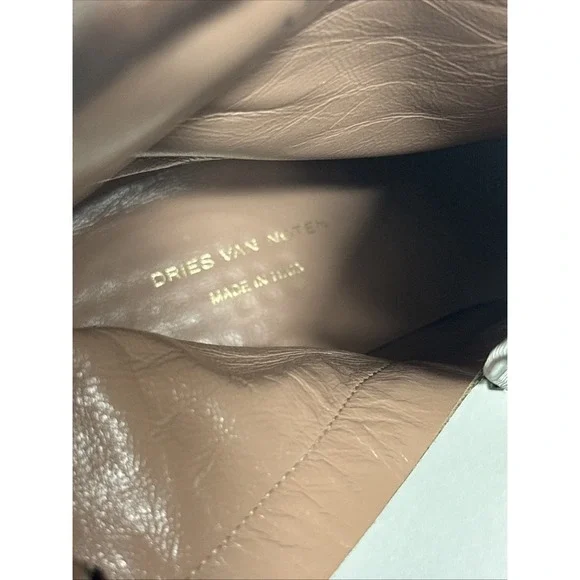 Dries Van Noten Brocade Cap-Toe 80mm Bootie silver‎ and black brocade pattern 36 - Picture 8 of 8